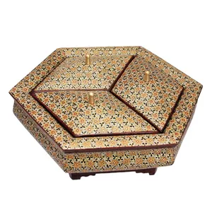 شکلات خوری خاتم کاری  کد dkh38