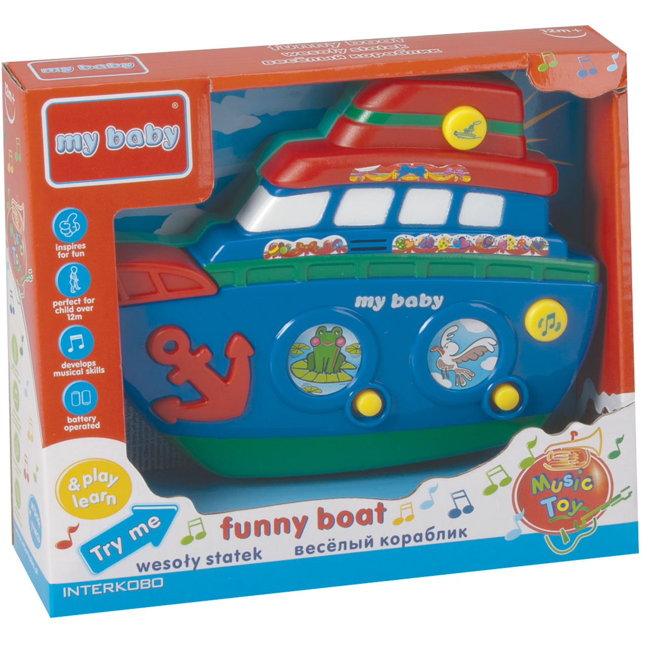 بازی آموزشی مای بیبی مدل Funny Boat