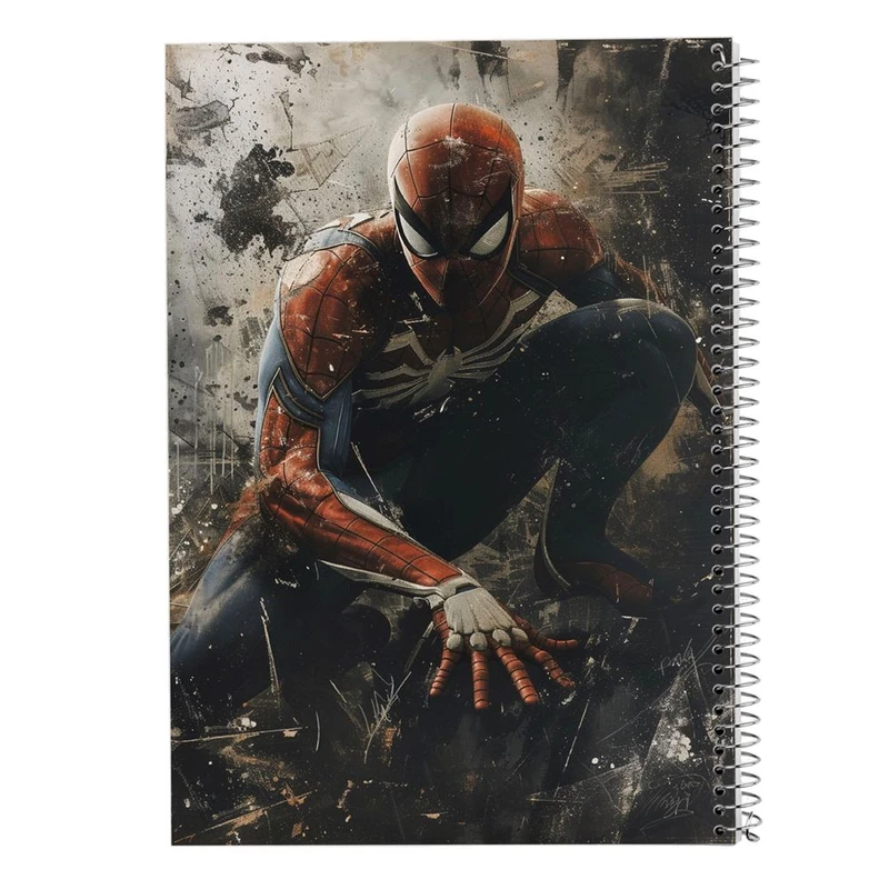 دفتر ژورنال نویسی 50 برگ مدوپد مدل نقطه ای طرح مردعنکبوتی کد DF15067