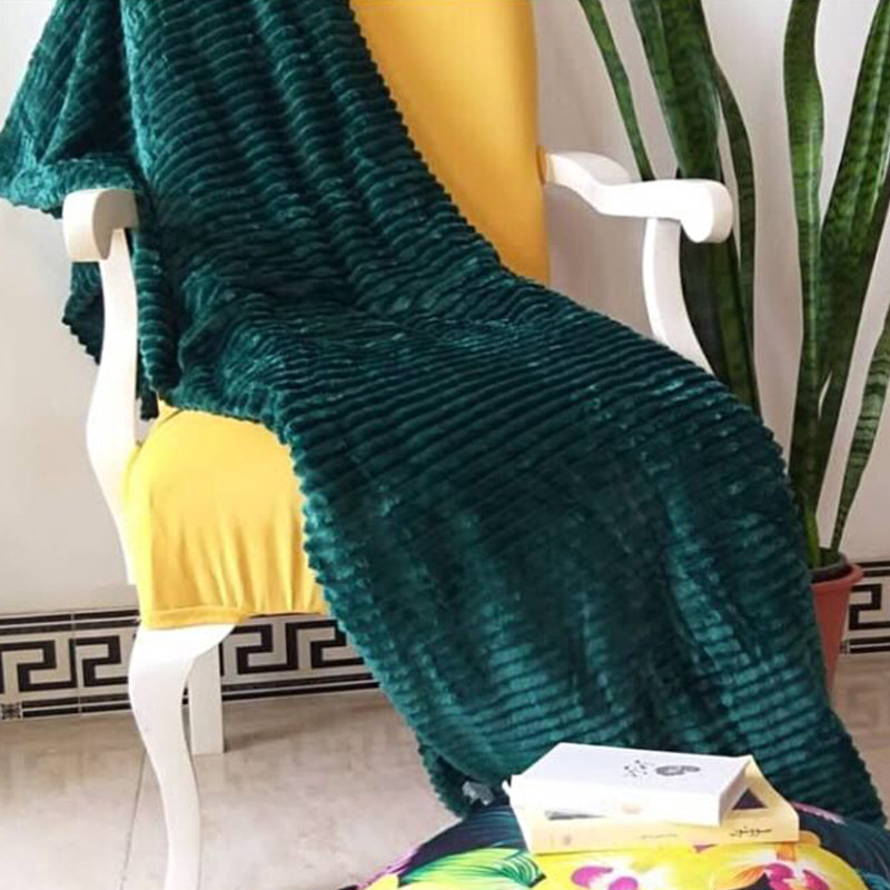 شال مبل طرح پلیسه سایز 220×200 سانتی متر