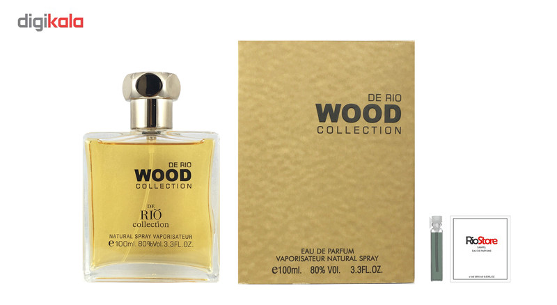 ادو پرفیوم مردانه ریو کالکشن مدل Wood Brown حجم 100 میلی لیتر به همراه عطر جیبی