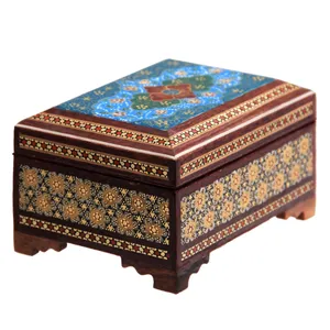 جعبه جواهرات خاتم کاری  کد dkh42