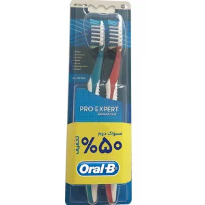 مسواک اورال-بی سری Pro Expert Crossaction مدل All In One با برس نرم - بسته 2 عددی