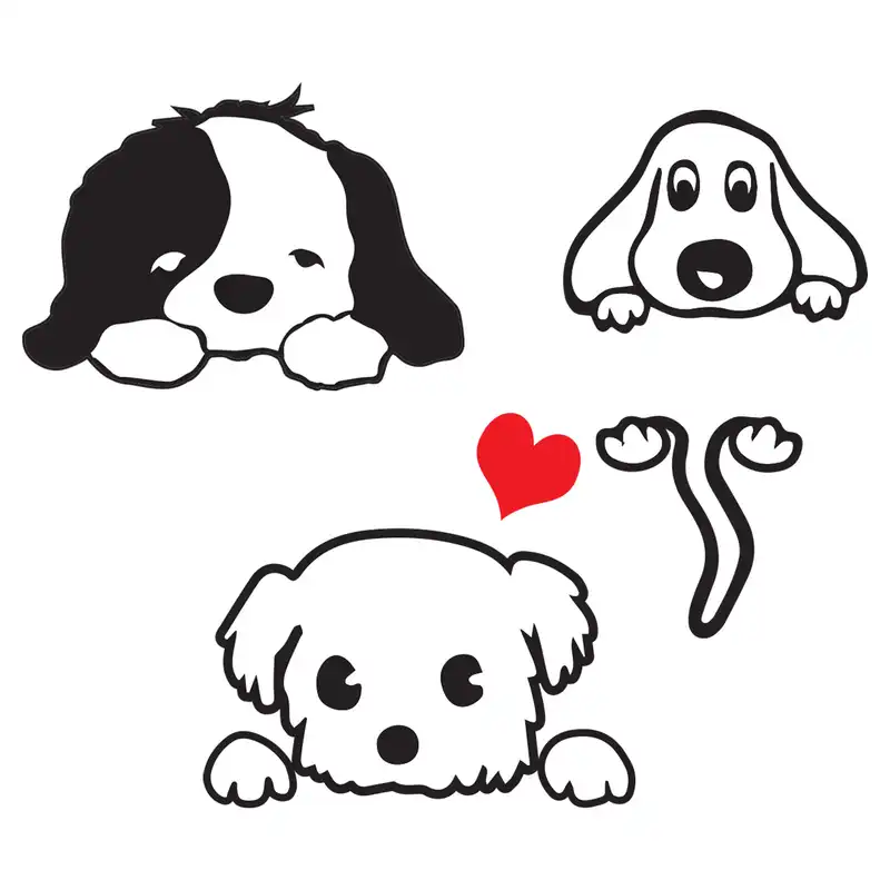 استیکر کلید پریز گراسیپا طرح سگ ها بسته 3 عددی