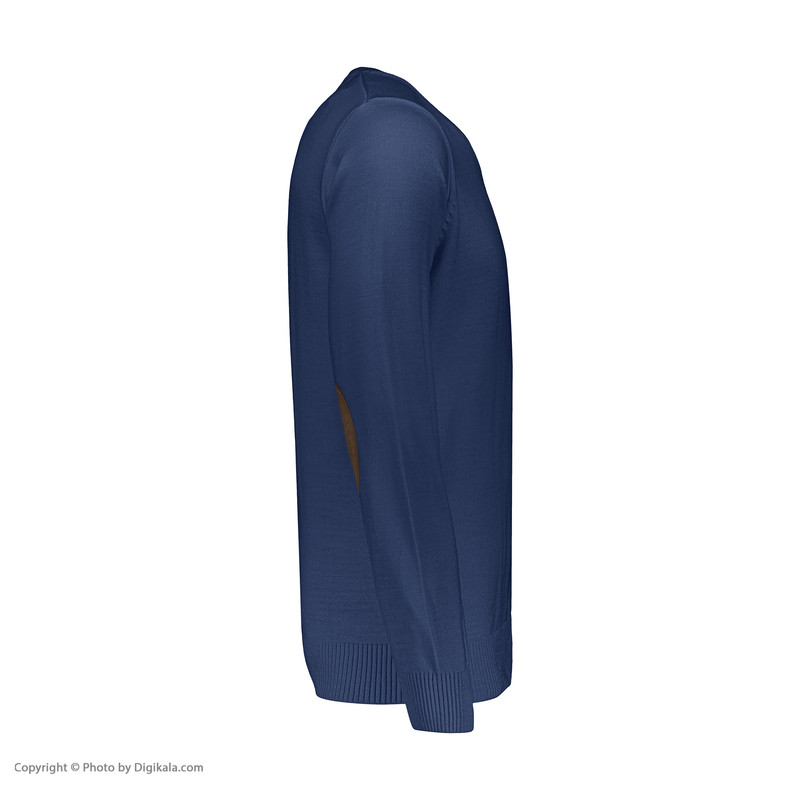 پلیور مردانه تریکو پاییزان مدل PR700 رنگ آبی نفتی