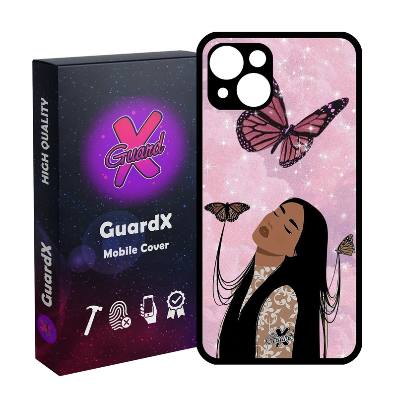 کاور گارد ایکس طرح Girl مدل Glass10297 مناسب برای گوشی موبایل اپل iPhone 13