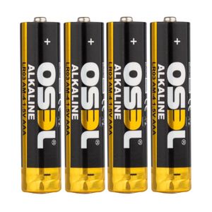 باتری نیم قلمی اوسل مدل Alkaline LR03 AM-4 بسته ۴ عددی