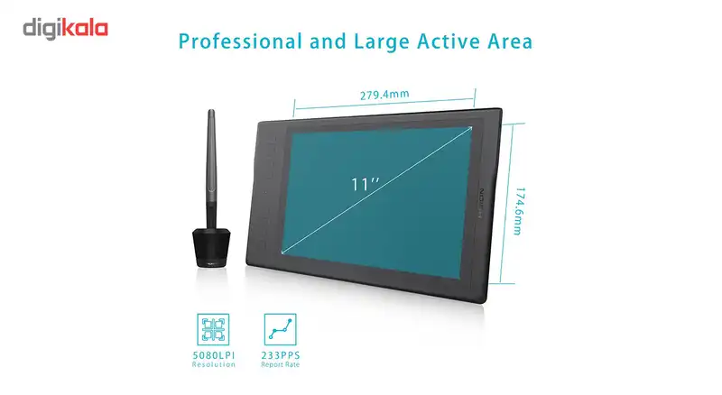 تبلت گرافیکی و قلم نوری هوئیون مدل INSPIROY Q11K