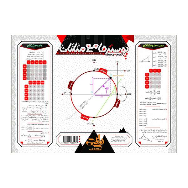 پوستر آموزشی انتشارات نارنجی طرح آموزش جامع مثلثات کنکور