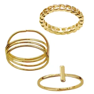 انگشتر زنانه کد RKH_1503 مجموعه 3 عددی