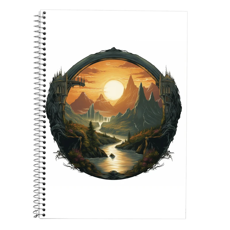 دفتر لغت 50 برگ مدوپد طرح ارباب حلقه ها The Lord of the Rings کد DF2989