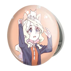 آینه جیبی خندالو طرح دیانا انیمه جادوگران کوچک Little Witch Academia مدل تاشو کد 22856 