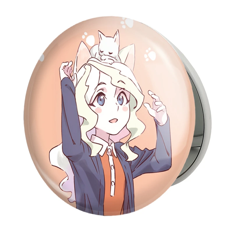 آینه جیبی خندالو طرح دیانا انیمه جادوگران کوچک Little Witch Academia مدل تاشو کد 22856 