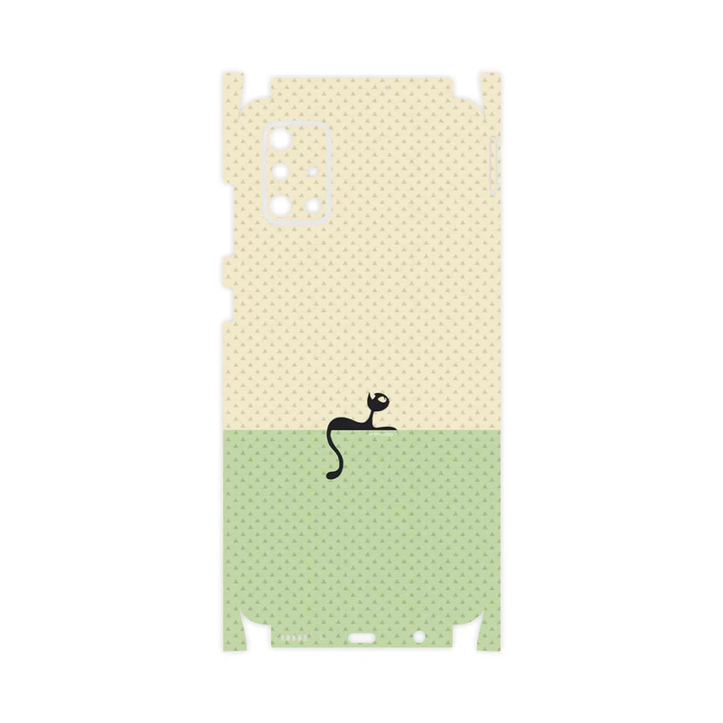برچسب پوششی ماهوت مدل Minimal Internet Cat Icon-FullSkin مناسب برای گوشی موبایل سامسونگ Galaxy A71
