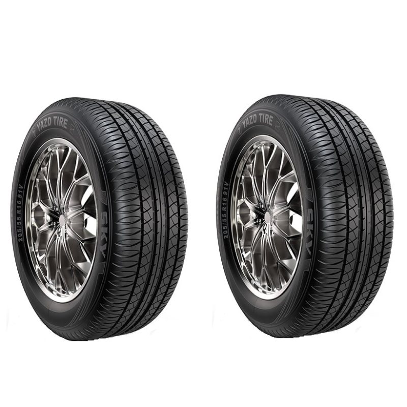 نکته خرید - قیمت روز لاستیک خودرو یزد تایر مدل SKY سایز 205/55R16 - دو حلقه خرید