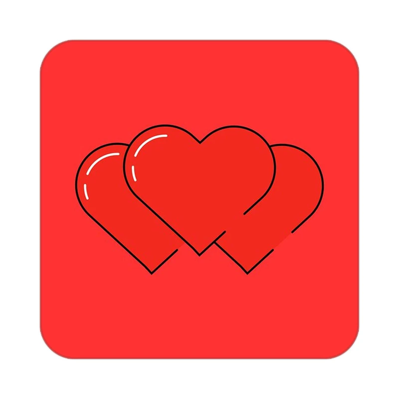 زیر لیوانی کاکتی طرح عاشقانه مدل mp37078