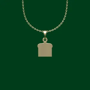 گردنبند طلا 18 عیار زنانه مدوپد مدل هندسی کد FF2-1-1186