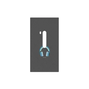 MAHOOT Minimal Headphone Icon Cover Sticker for Nokia Lumia 920
