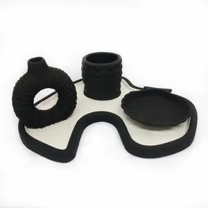 ست 4 تکه دکوری بتنی مدل رومیزی