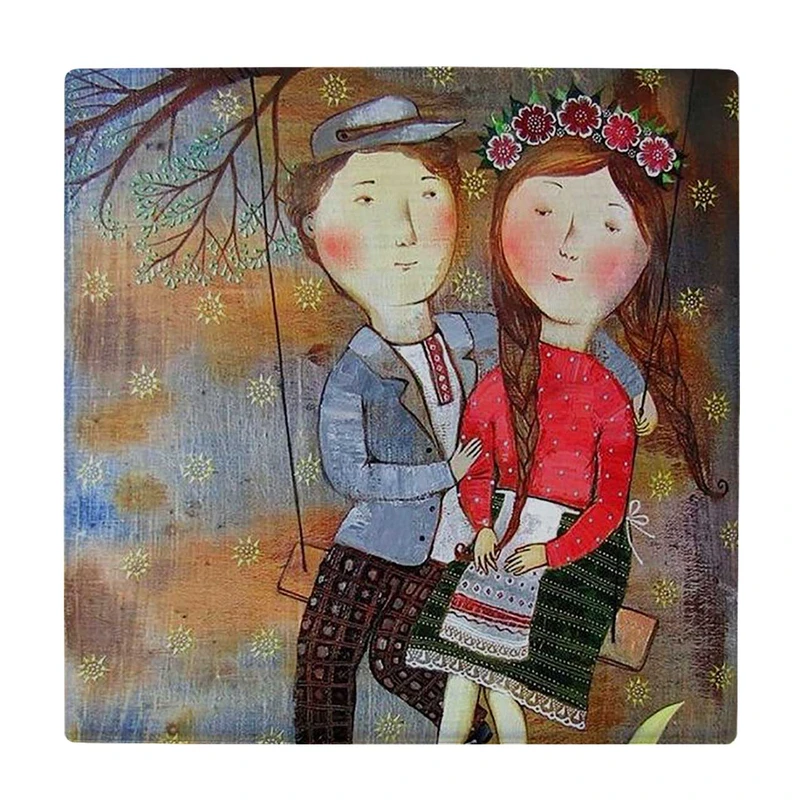 زیر لیوانی  طرح نقاشی عشاق کد    5883696_4509