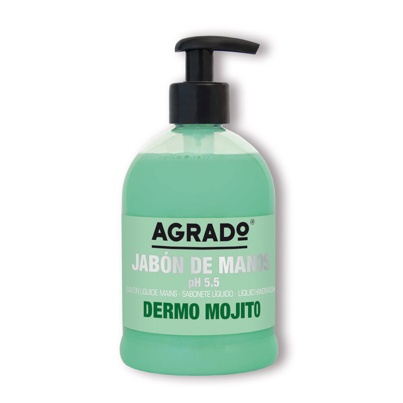 مایع دستشویی موهیتو آگرادو مدل Dermo Mojito حجم 500 میلی لیتر
