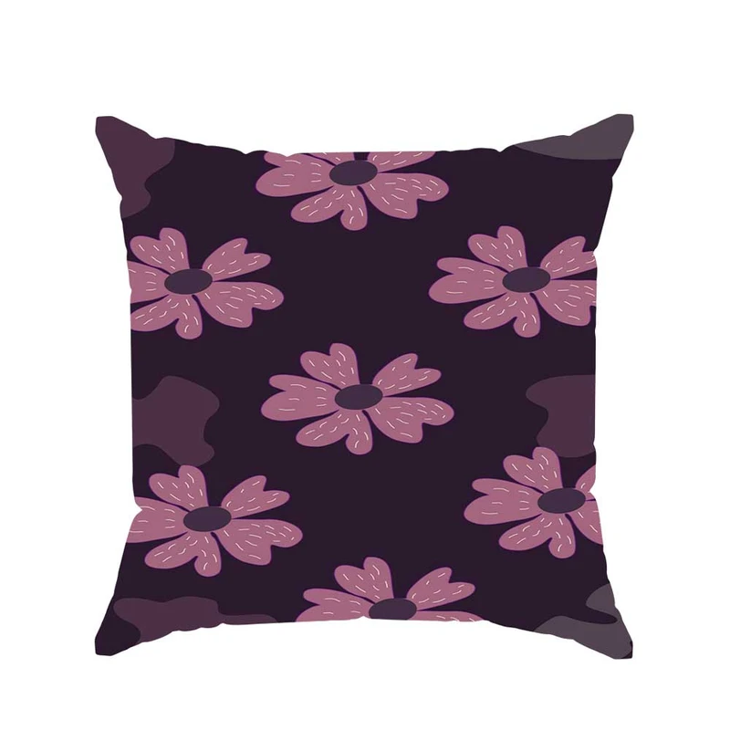 کوسن پاد آفرین مدل فانتزی طرح گل رنگی کد P2997 سایز 30*30 سانتی متر 