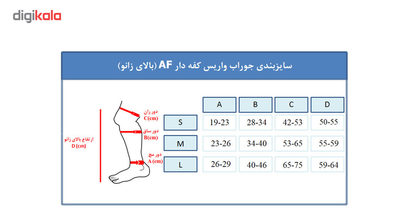 جوراب واریس ورنا مدل AF جوراب واریس ورنا مدل AF