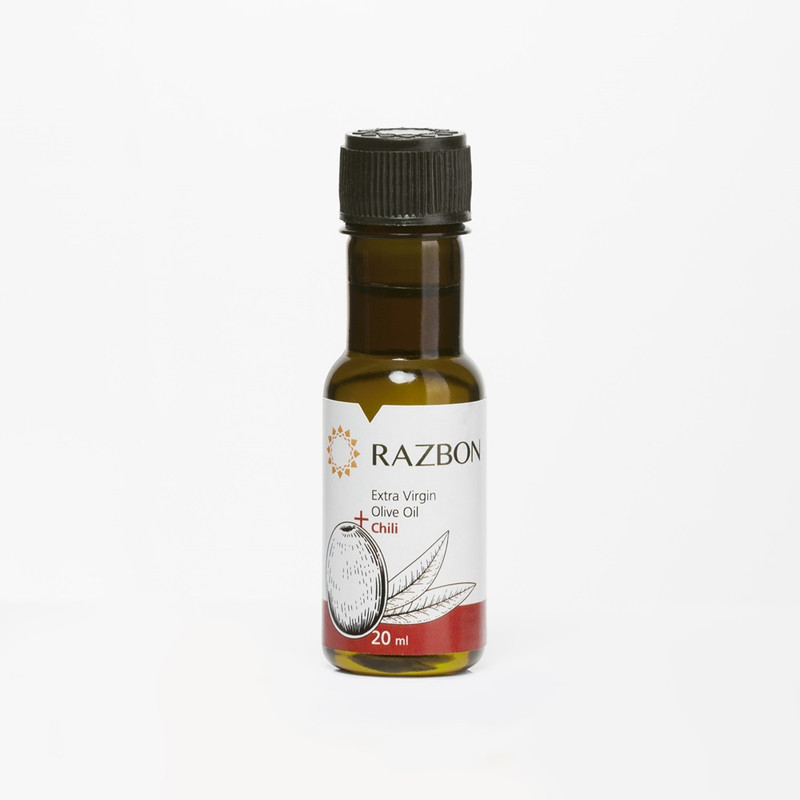 روغن زیتون فرابکر تک نفره با طعم چیلی رزبن مدل 01 - 20 میلی لیتر