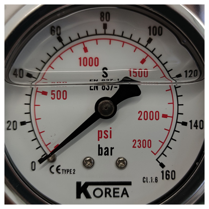 گیج فشار کره مدل 6cm-back-160bar