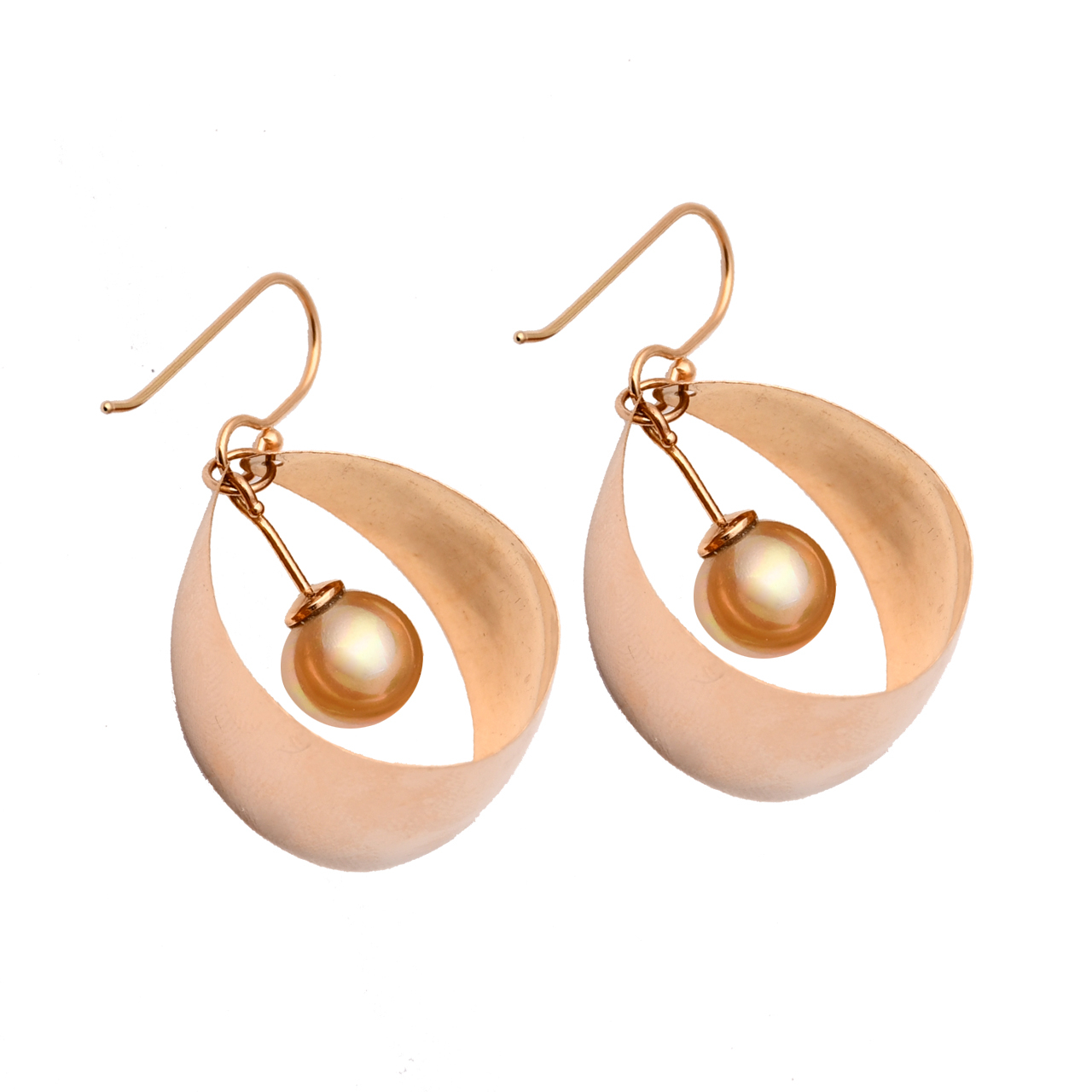گوشواره طلا 18 عیار رزگالری کد N050