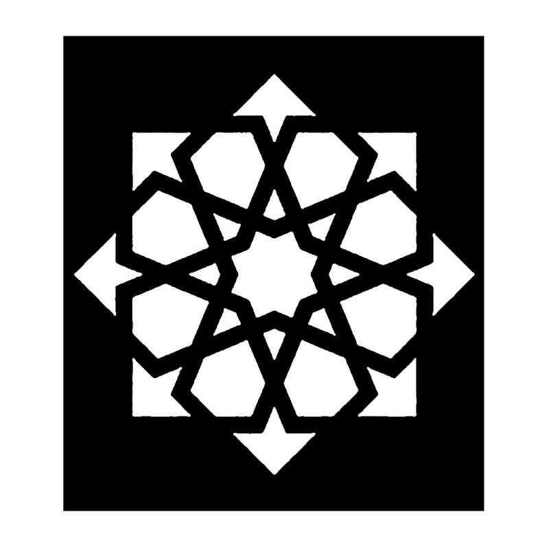 شابلون باتیس آرت طرح تذهیب کد 084