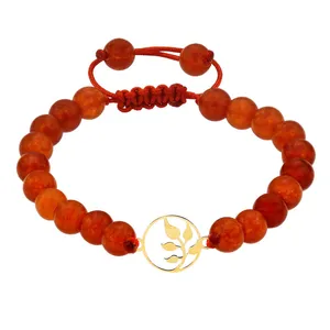 دستبند طلا 18 عیار زنانه الن نار مدل گل کد EN5072954