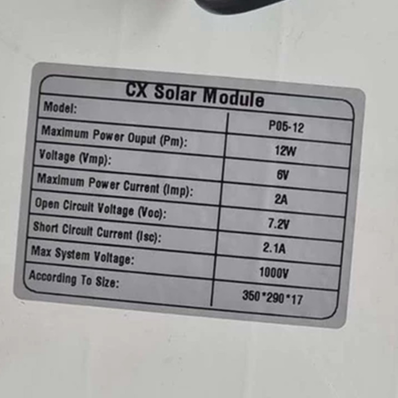 پنکه شارژی مدل خورشیدی P05