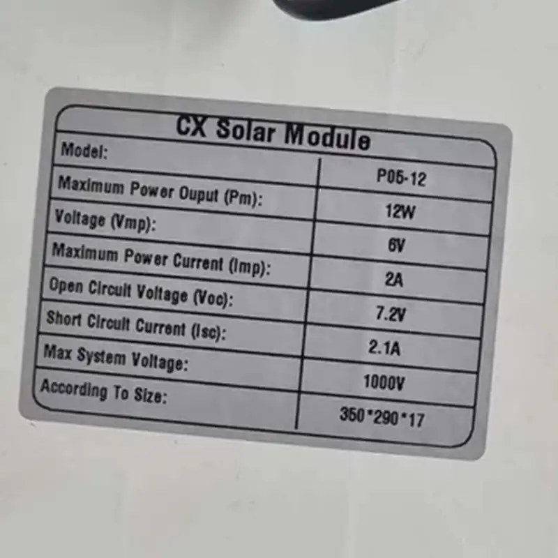 پنکه شارژی مدل خورشیدی P05