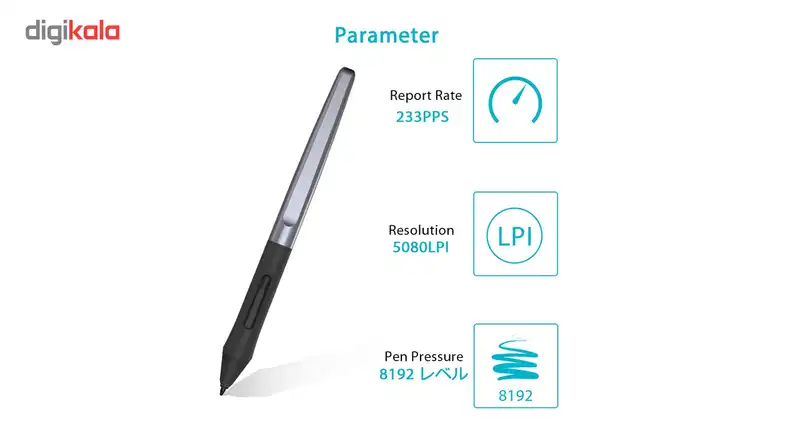 قلم نوری مدل PW100 مناسب برای تبلت گرافیکی H950P
