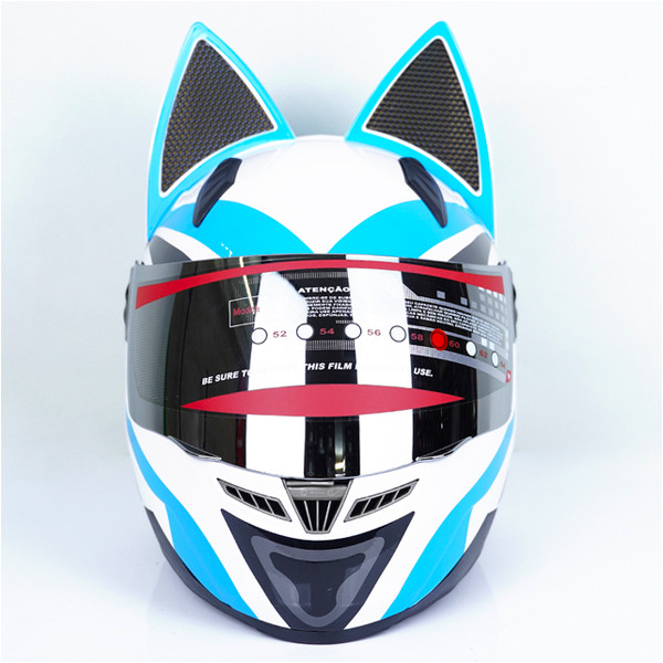 کلاه کاسکت نوترینوس مدل دخترانه خرگوشی فک ثابت