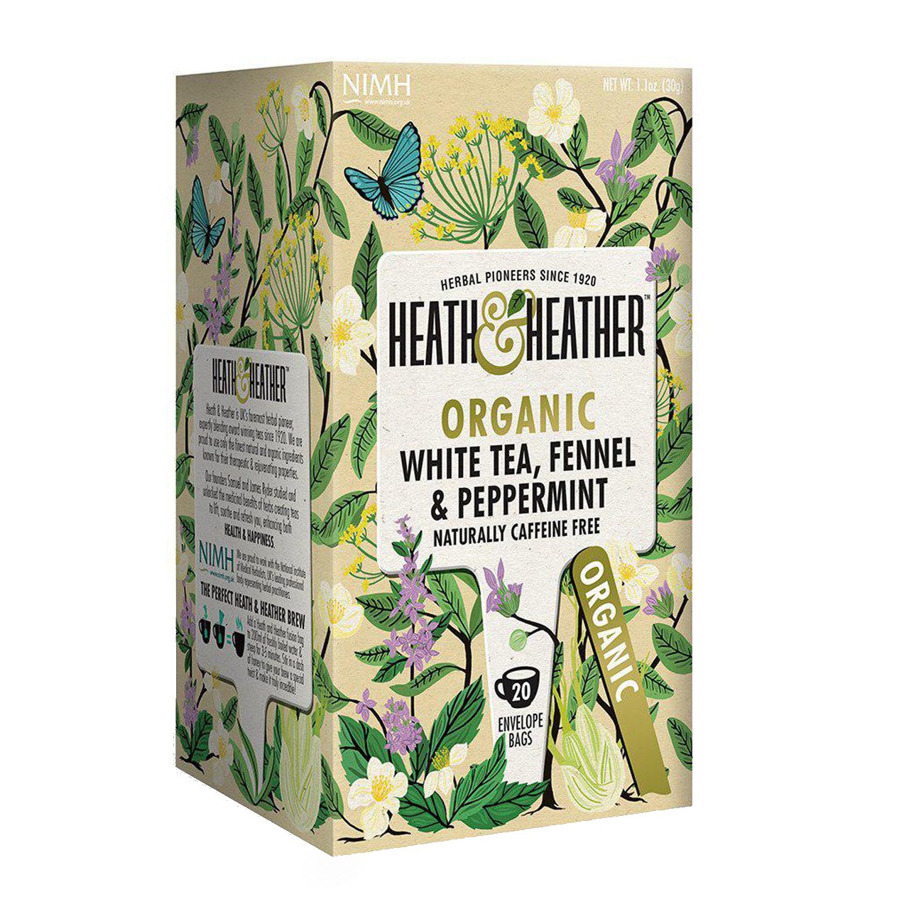 بسته دمنوش هیت و هیتر مدل White Tea - Fennel- Peppermint