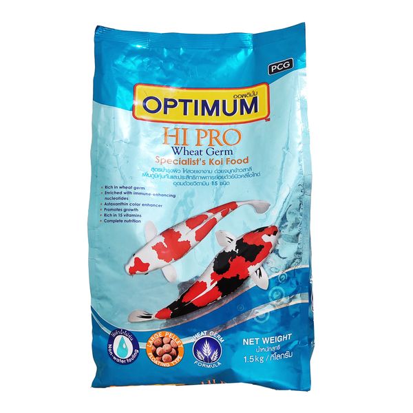 غذا ماهی اپتیمم مدل HI PROP کد S01 وزن 1.5 کیلوگرم