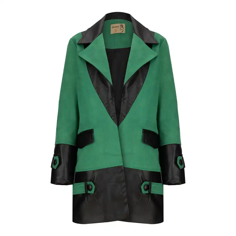 پالتو زنانه السانا مدل ساتین کد 156311