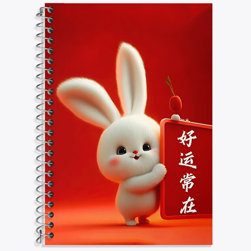 دفتر نت موسیقی 50 برگ خندالو طرح خرگوش بامزه کد F5764