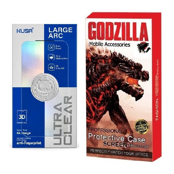 محافظ صفحه نمایش بدون حاشیه گودزیلا مدل KUSA مناسب برای گوشی موبایل اپل iPhone 13