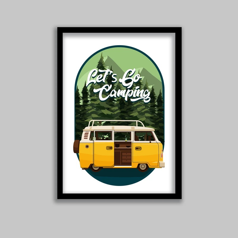 تابلو لیلیان طرح کمپ و سفر کد LA-G10390-2