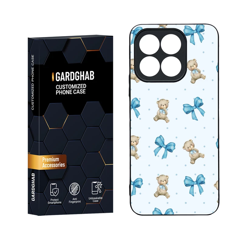 کاور گارد قاب مدل دور ژله ای پشت گلس فانتزی مناسب برای گوشی موبایل آنر Honor X6b 4G
