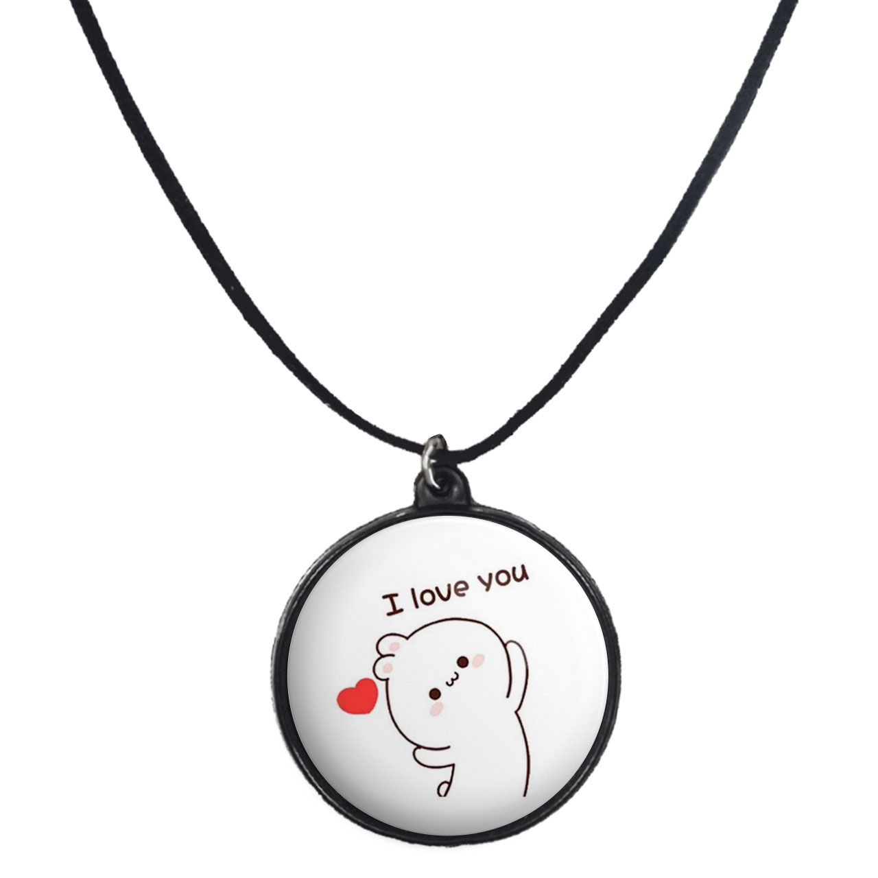 گردنبند پرمانه طرح عاشقانه کد pmb.5310 مدل دو طرفه