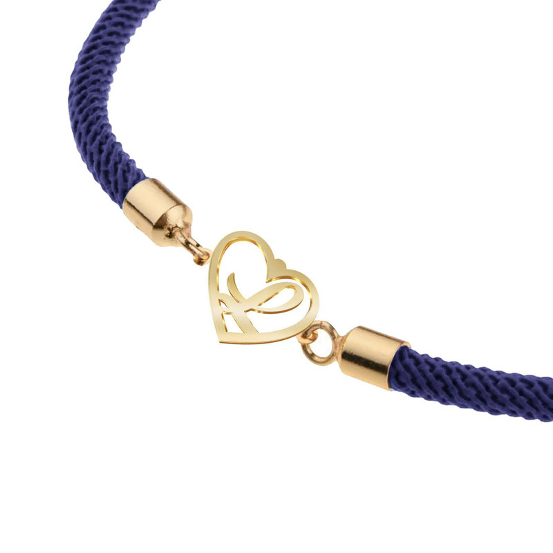 دستبند طلا 18 عیار زنانه مدوپد مدل حرف L کد D15-10397