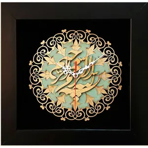 ساعت معرق چوب فاطر مدل 3332 سایز 35x35