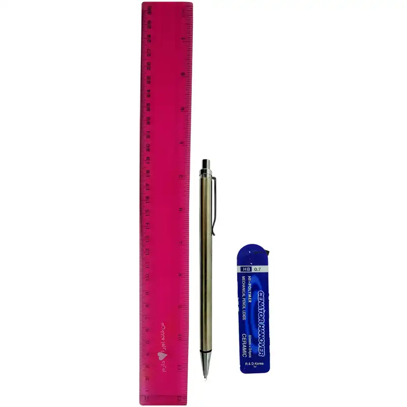 ست خط کش و مداد نوکی کد 25050004