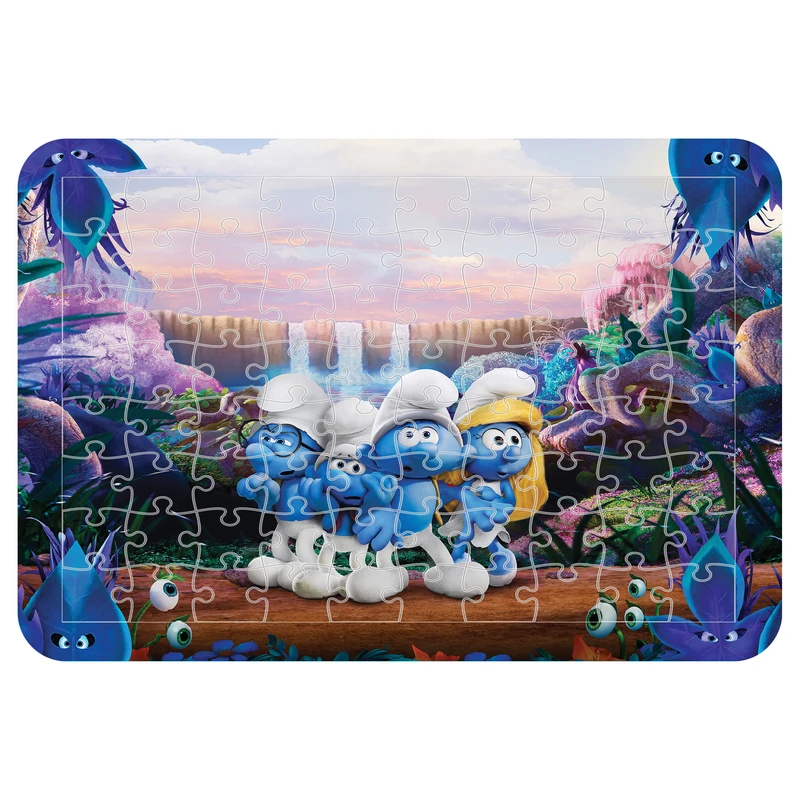 پازل 54 تکه مدل CHB1162 طرح انیمیشن اسمورف ها