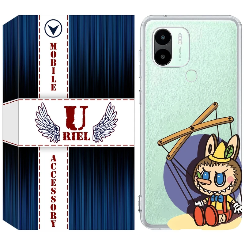 کاور یوریل مدل Clear کد 108 طرح لبوبو Labubu مناسب برای گوشی موبایل شیائومی Redmi A1 Plus / A2 Plus