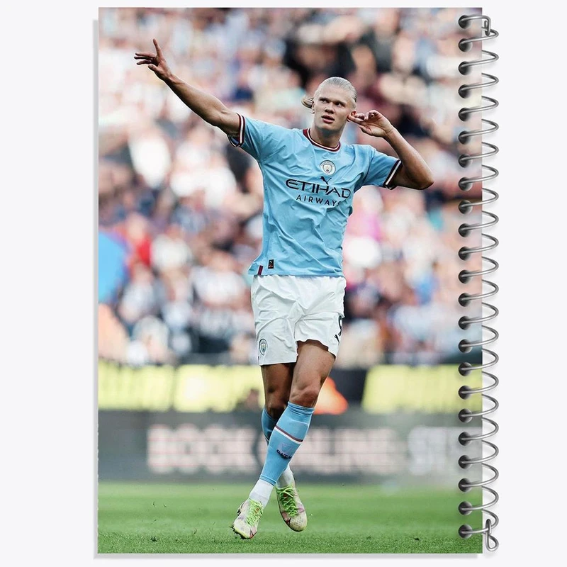 دفتر شطرنجی 50 برگ خندالو طرح ارلینگ هالند Erling Haaland کد 28618